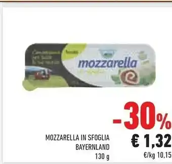 Conad Bayernland Mozzarella In Sfoglia 130 G offerta