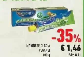 Conad Vegansi Maionese Di Soia 180 G offerta