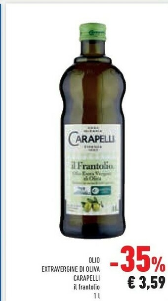Conad Carapelli Olio Extra Vergine Di Oliva Il Frantolio 1000 G(ml) offerta
