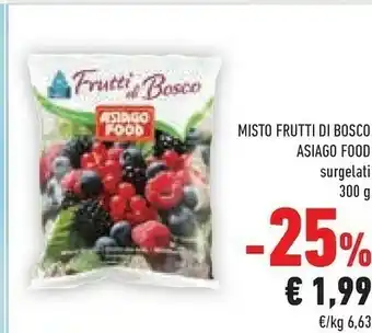 Conad Asiago Food Misto Frutti Di Bosco Surgelati 300 G offerta