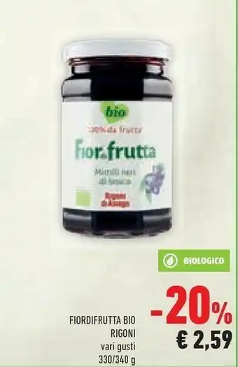 Conad Rigoni Di Asiago Fior Di Frutta Mirtilli Neri Di Bosco 330 G(ml) offerta