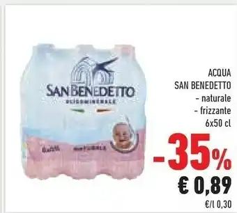 Conad San Benedetto Acqua Minerale Naturale 3000 G(ml) offerta