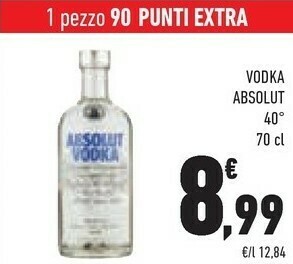 Conad Absolut Vodka offerta