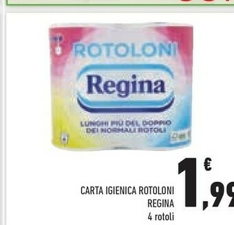 Conad Regina Carta Igienica Rotoloni 4 Rotoli offerta