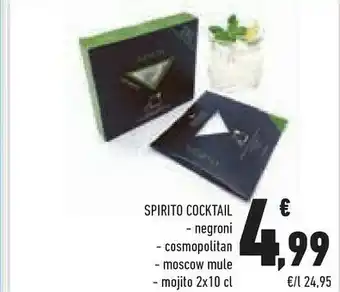 Conad Pirito Cocktail Negroni / Cosmopolitan / Moscow Mule / Mojito 2 X 10 Cl offerta