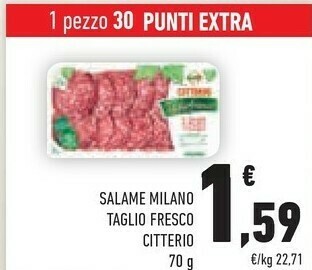 Conad Citterio Salame milano offerta