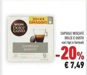 Conad Nescafé Capsule Dolce E Gusto offerta