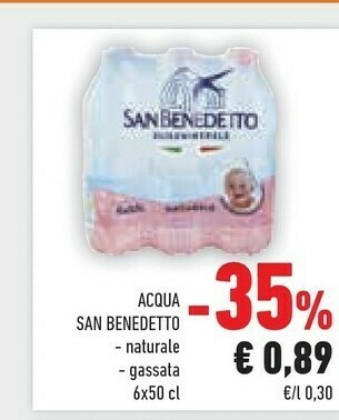 Conad San Benedetto Acqua Naturale offerta