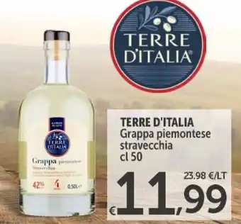 Carrefour Express Terre d'Italia Grappa piemontese stravecchia 50 cl offerta