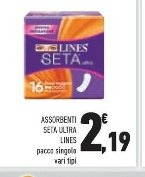 Conad Lines Assorbenti Seta Ultra Pacco Singolo offerta