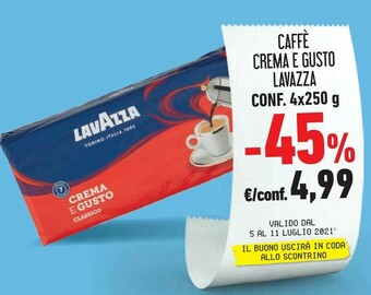Conad Lavazza Caffè Crema E Gusto offerta