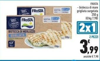 Conad Frosta Bistecca Di Salmone Grigliata 250 G(ml) offerta