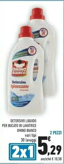 Conad Omino Bianco Detersivo Liquido Per Bucato In Lavatrice Igienizzante offerta