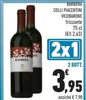 Conad Vicobarone Barbera Colli Piacentini offerta