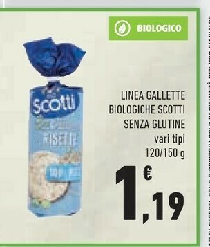 Conad Scotti Risette Biologiche 150 G(ml) offerta