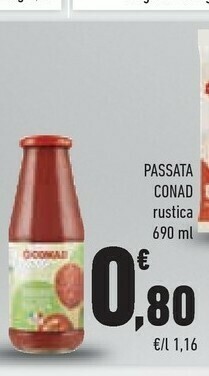 Conad Conad - Passata Rustica 690 G(ml) offerta