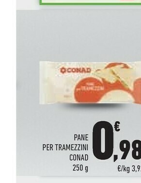 Conad Conad - Pane Per Tramezzini 250 G(ml) offerta