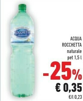 Conad Rocchetta Acqua Minerale Naturale Brio Blu offerta