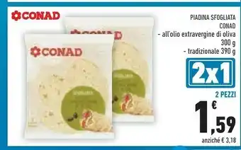 Conad Conad Piadina Sfogliata offerta