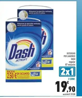 Conad Dash Detersivo Per Lavatrice Actilift offerta
