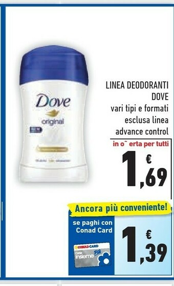 Conad Dove Deodorante offerta
