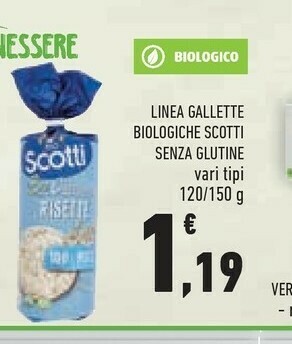 Conad Scotti Risette Biologiche 150 G(ml) offerta