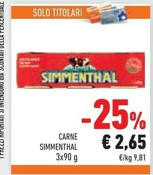 Conad Simmenthal Carne in scatola offerta