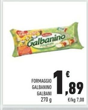 Conad Galbani - Galbanino 270 G(ml) offerta