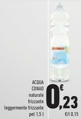 Conad Conad - Acqua Minerale Naturale 1500 G(ml) offerta
