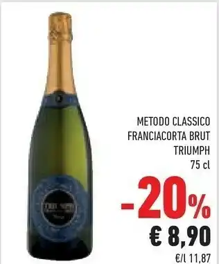 Conad Triumph Metodo Classico Franciacorta Brut offerta
