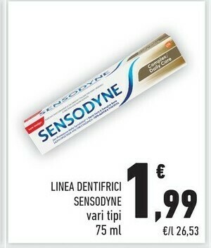 Conad Sensodyne 5054563026477 Dentifricio Dentifricio Anticarie 75 G 75 Ml offerta