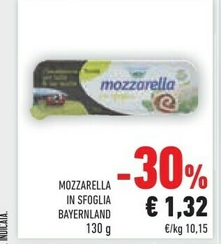 Conad Bayernland Mozzarella In Sfoglia offerta