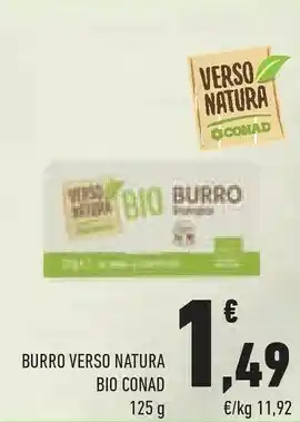 Conad Verso Natura Conad Burro Bio offerta
