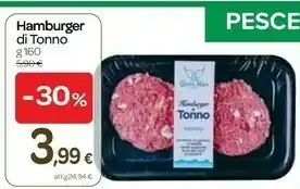 Carrefour Hamburger Di Tonno offerta