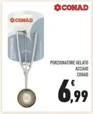 Conad Conad Porzionatore Gelato Acciaio offerta