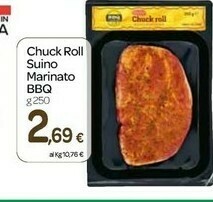 Carrefour Chuck Roll Suino Marinato BBQ offerta