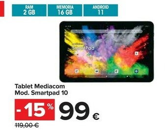 Carrefour Mediacom Tablet mediacom offerta