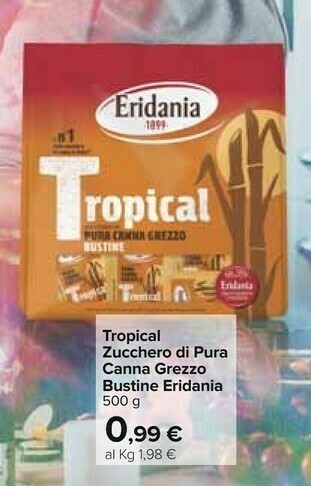 Carrefour Eridania Zucchero di canna offerta