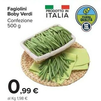 Carrefour Fagiolini offerta