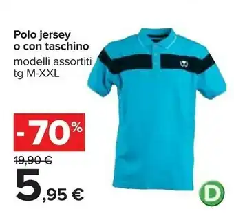 Carrefour Jersey Polo uomo offerta