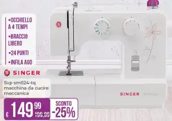 Portobello Singer Svp sm024-tq macchina da cucire meccanica offerta