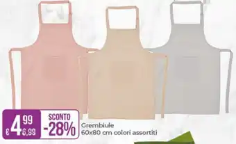 Uno Grembiule 60x80 cm colori assortiti