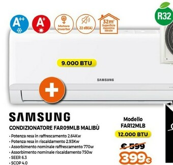 Expert Samsung Condizionatore FAR12MLB Malibu offerta
