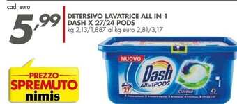 Italmark Dash Detersivo lavatrice offerta
