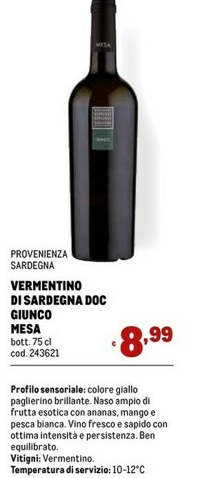Metro Vino bianco offerta