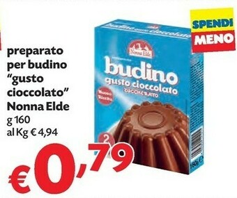 Pam Nonna Elde Preparato Per Budino Gusto Cioccolato offerta