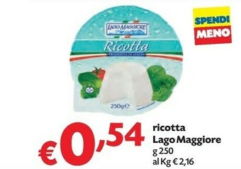 Pam Lago maggiore Ricotta offerta