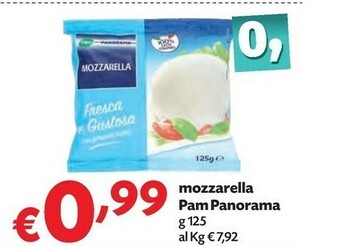 Pam Pam Panorama Mozzarella offerta