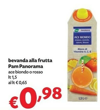 Pam Pam Panorama Bevanda Alla Frutta offerta