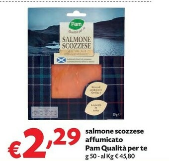 Pam PAM Salmone Scozzese Affumicato offerta